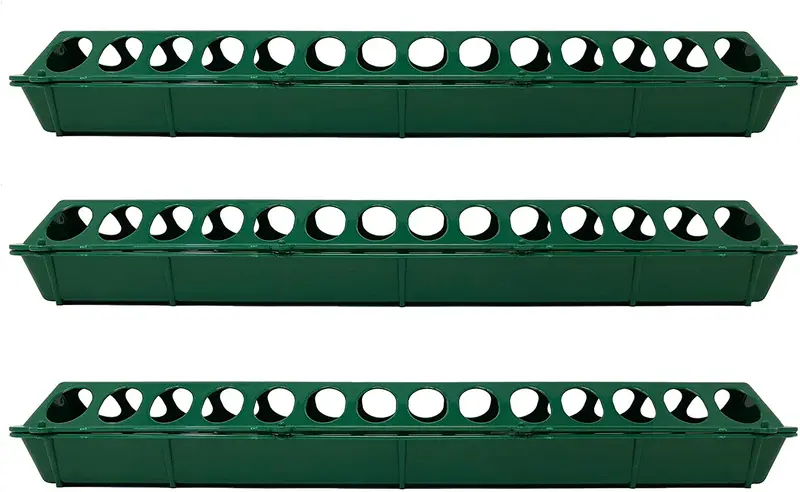 Harris Farms - Comedero para pollitos con tapa abatible, 20 pulgadas, paquete de 3