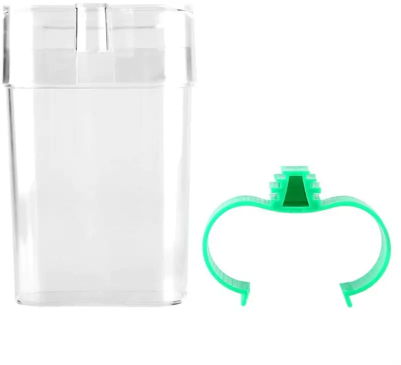 HEEPDD Alimentador de Agua para Pájaros, Recipiente Automático de Bebida de Agua Dispensador de Alimentos Jaula Aves Suministros para Parrot Budgie Cockatiel Conure Lovebirds Finch