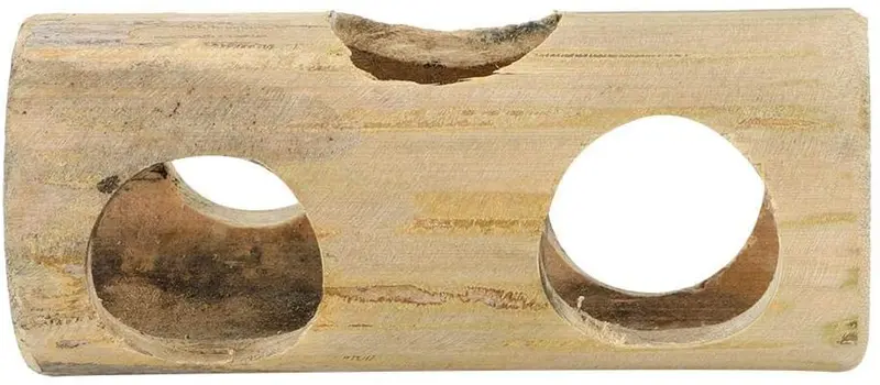 HEEPDD Hámster Juguete, todo natural de bambú hámster túnel de juguete de verano Cool Ejercicio Tubos y túneles Pequeño Animal Actividad Center Juguetes para el hámster sirio erizo Gerbils Chinchillas