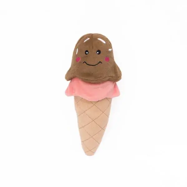 Helado de Peluche con Squeakers - ZippyPaws NomNomz Ice Cream