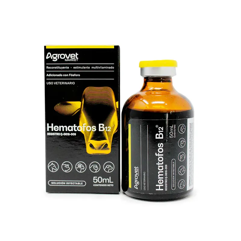 Hematofos B12 x 50 Ml vitamina para caballos