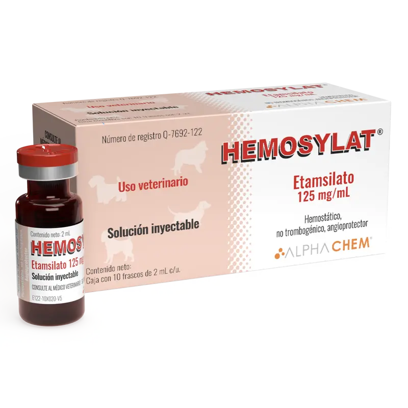 Hemosylat (Hemostático) Inyectable 10 Frascos 2 mL