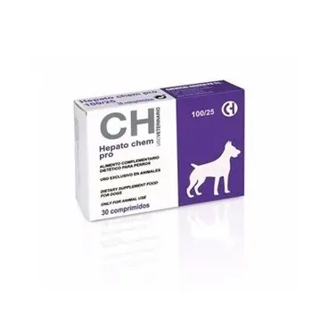 Hepato Chem Pro 100/25 30 Comprimidos – Hepatoprotector para Perros | Chemical Ibérica