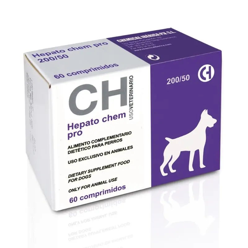 Hepato Chem Pro 200/50 60 Comprimidos | Hepatoprotector para Perros