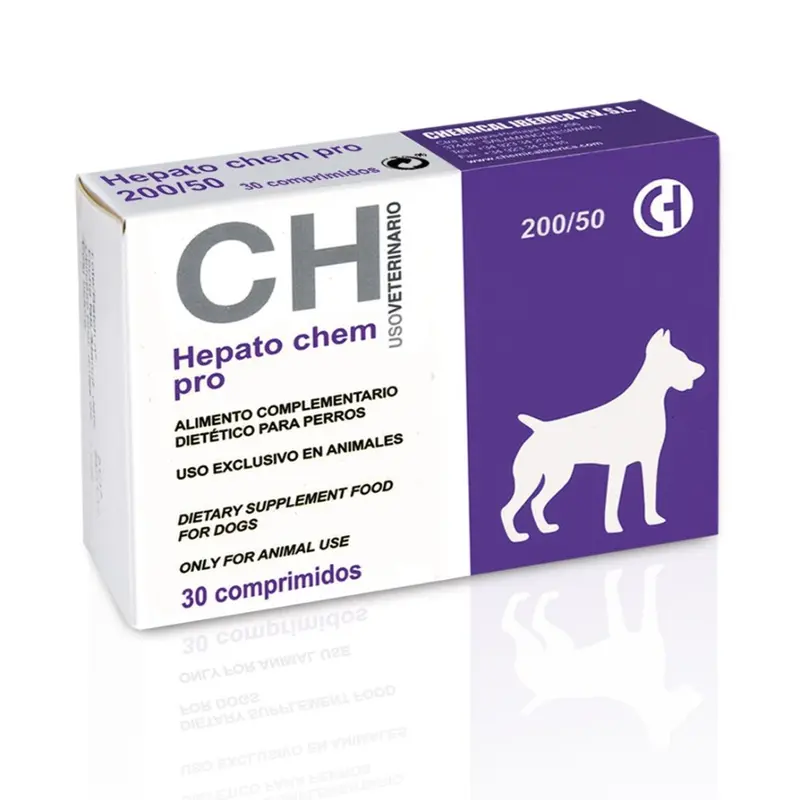 Hepato Chem PRO 200/50 Perro (30 comp.) – Chemical Iberica