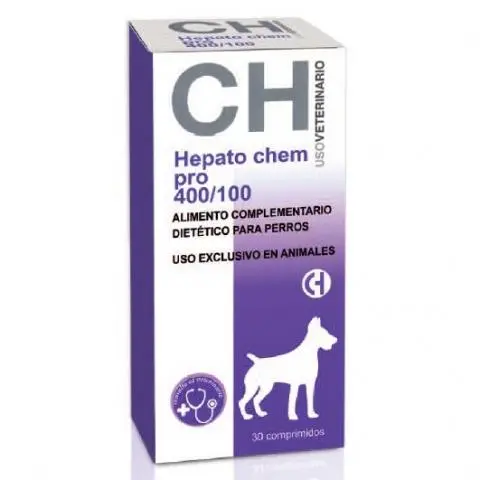 Hepato Chem Pro 400/100 30 Comprimidos | Hepatoprotector para Perros