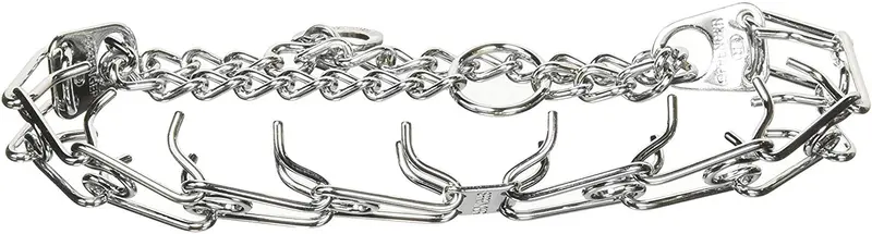 Herm SPRENGER - Collar de entrenamiento para perro, 0.118 in x 18.0 in, acero cromado chapado en cromo, collar de pinzas, collar de corrección para perros, collar de entrenamiento de perro