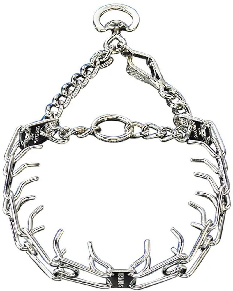 Herm Sprenger Pet Supply Imports Chrome Plated Training Collar with Quick Release Snap for Dogs