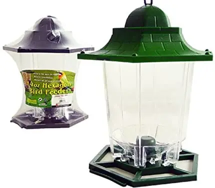 Hexágono Carriage Colgante para pájaros (para todos seeds- Gazebo estilo