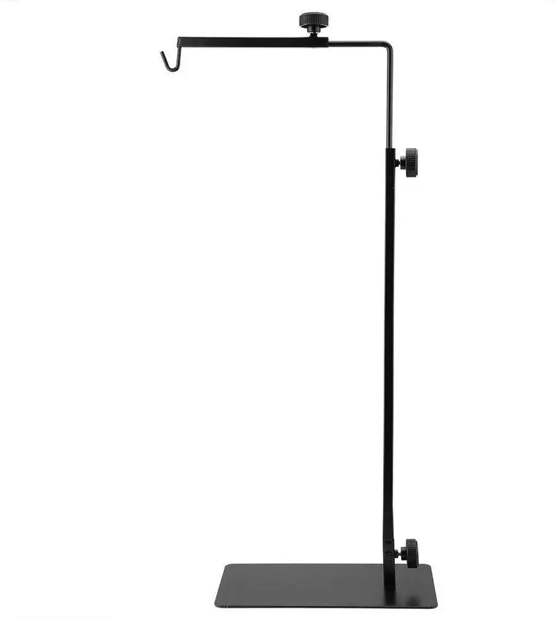 Hffheer Reptile Lamp Stand Adjustable Floor Light Stand Landing Lamp Stand Bracket Metal Lamp Support for Reptile Glass Terrarium Heating Light