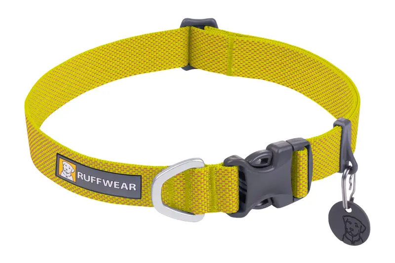 Hi & Light® Collar Ultraligero en Amarillo Fosfo (Lichen Green) de Ruffwear