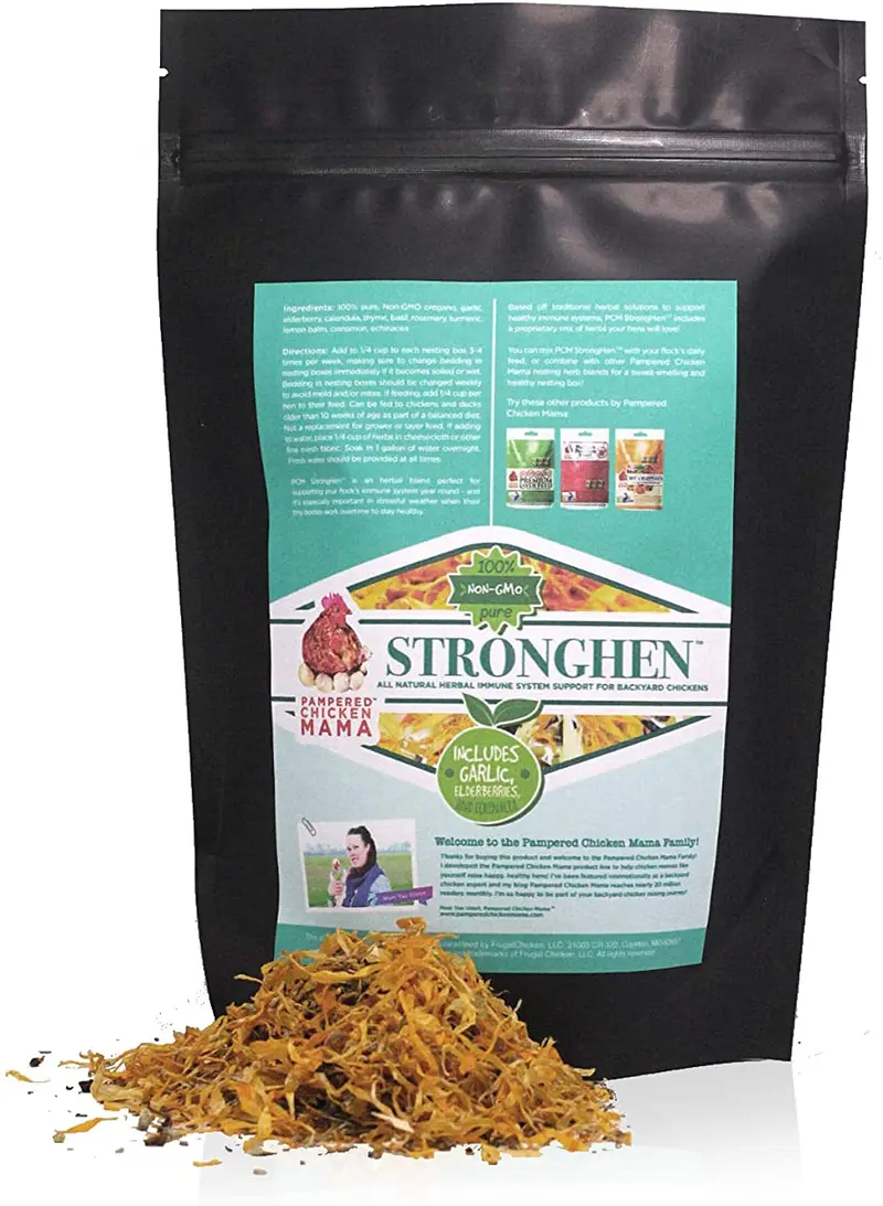 Hierbas de pollo de Backyard para alimentar todos los alimentos naturales para soportar sistemas inmunológicos saludables (StrongHen)