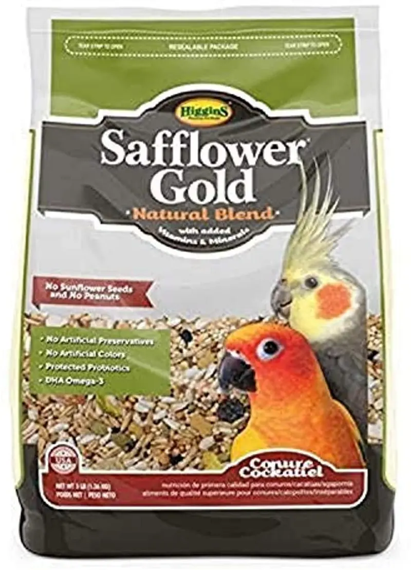 Higgins 466120 3 Lb alazor Oro Alimentos naturales, Mezclar, talla única