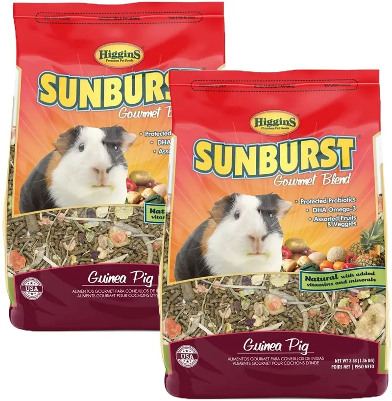Higgins Sunburst Gourmet cobaya alimentos Mix