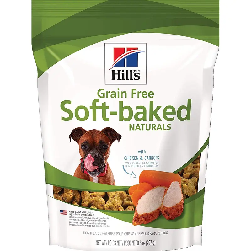 Hill's Grain Free Dog Treats, Soft-Baked Naturals, 8 oz Bag