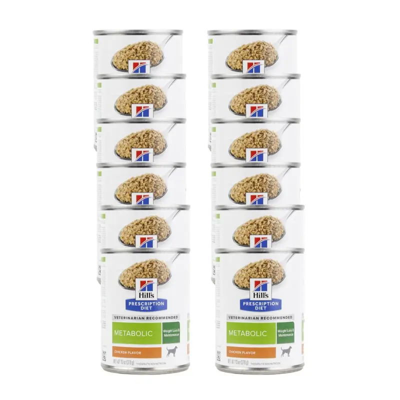 Hills Lata Metabolic Perro 370 G 12 Pz