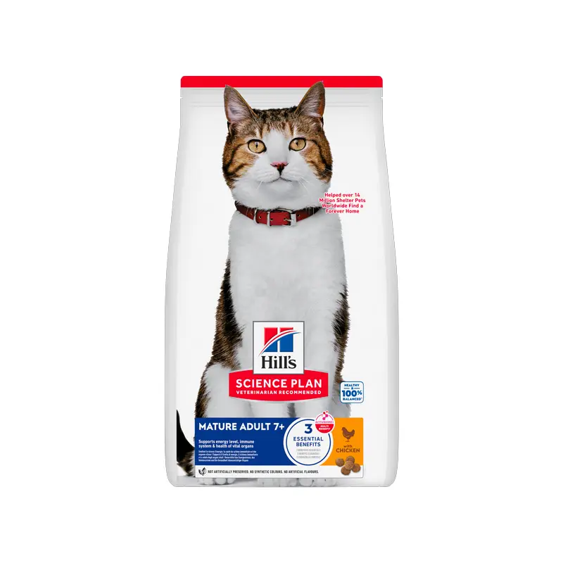 Hill's Mature Adult 7+ Pollo pienso para gatos