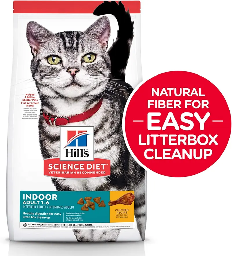 Hill's Science Diet - Alimento seco para gatos, para adultos en interiores y receta de pollo