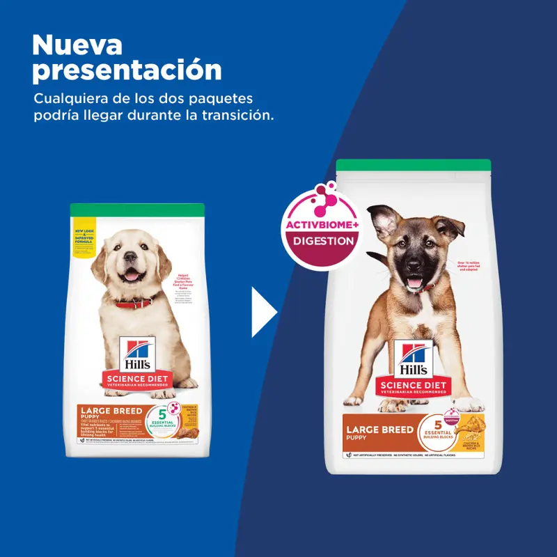 Hill's Science Diet puppy comidaoara perro cachorro grandes razas