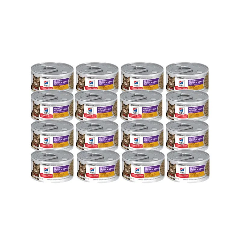 Hills Sensitive Stomach & Skin Lata Gato 82 G 24 Pz