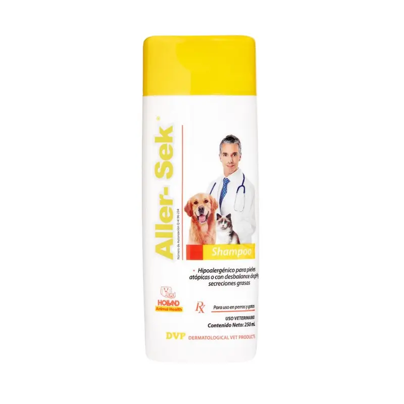 Holland Aller-Sek Shampoo Para Perro Y Gato 250 Ml