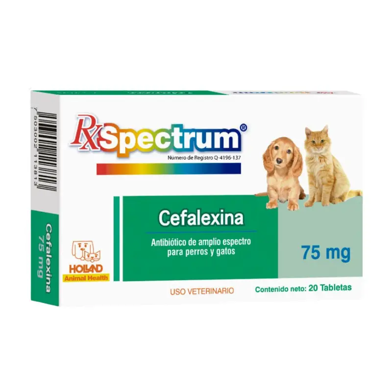 Holland Rx Spectrum Cefalexina 75Mg 20Tab
