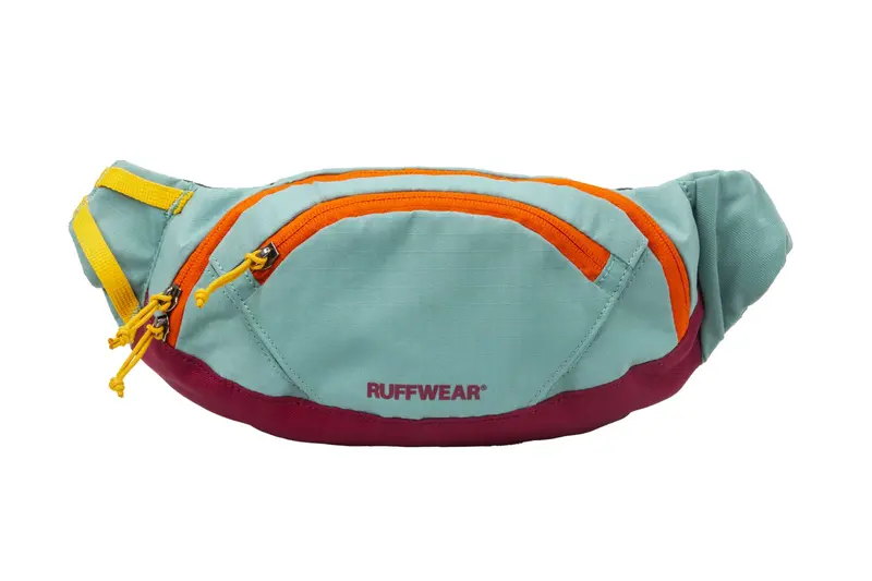 Home Trail® Hip Pack Verde Roca de Río (River Rock Green) de Ruffwear - Cangurera para Humanos con Perros