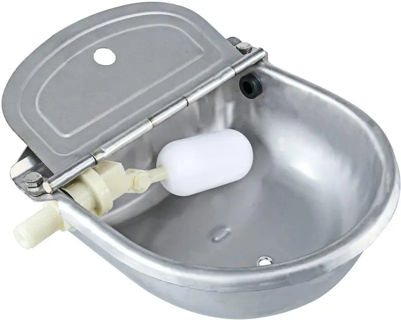 Homend - Cuenco automático para agua de granja, acero inoxidable, para caballo, ganado, cabra, oveja, perro, M
