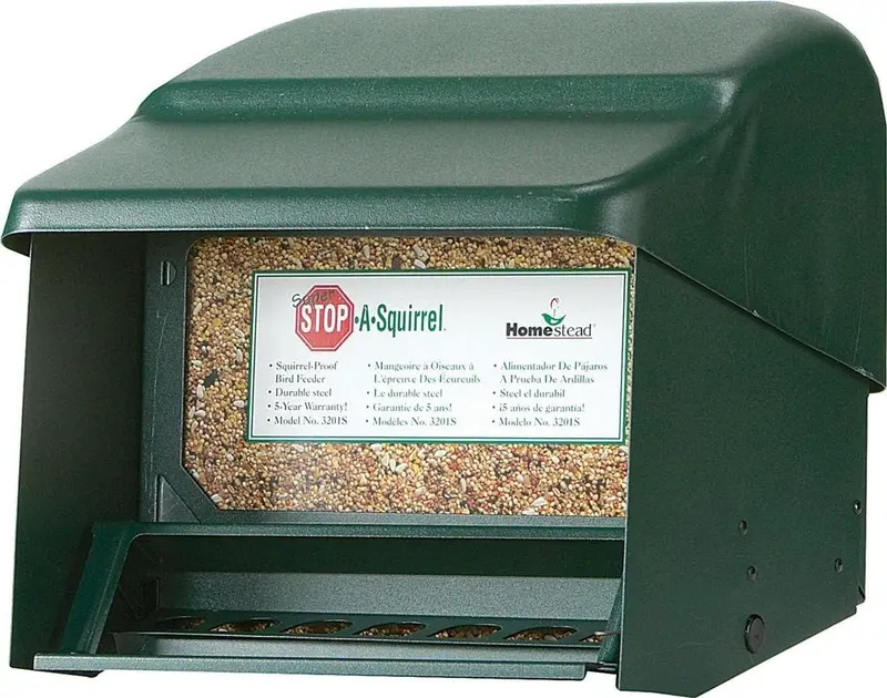 Homestead Super stop-a-squirrel alimentador del pájaro (verde Río textura) – 3201S, Paquete de 10, Beige