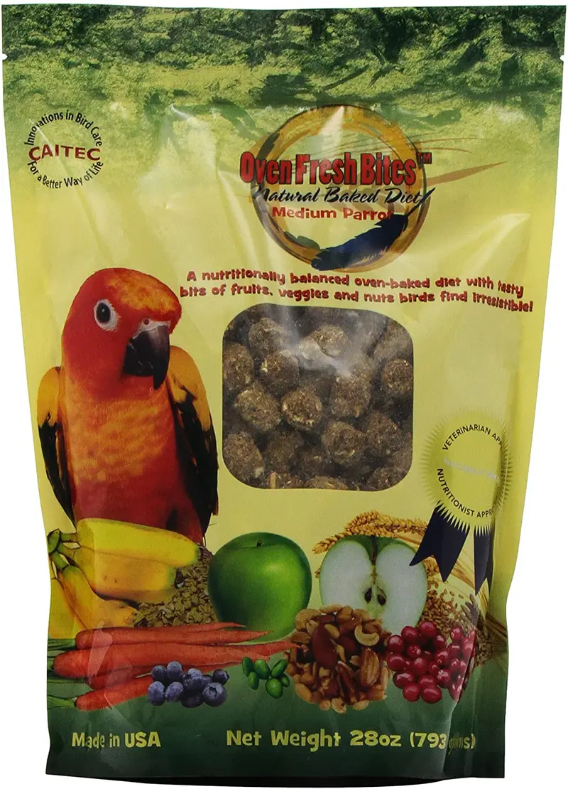 Horno Fresh Bites Baked aviar dieta – Medium Parrot – 28 Oz. Bolsa