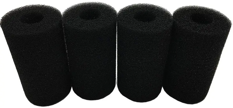 HuYaYa - Esponja de prefiltro, 4 unidades, para acuario, pre filtro, rollos de espuma, accesorios de filtro compatibles para tanque de peces