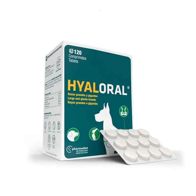 Hyaloral Razas Grandes y Gigantes 120 Comprimidos