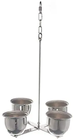 Hypeety Bird Parrot Stainless Steel Cups Food & Water Bird Cup with Hook Hanging Pet Bowl Parrot Feeding Cups Food Water Bowls Dish Feeder for Parrot Macaw African Greys Budgies Parakeet