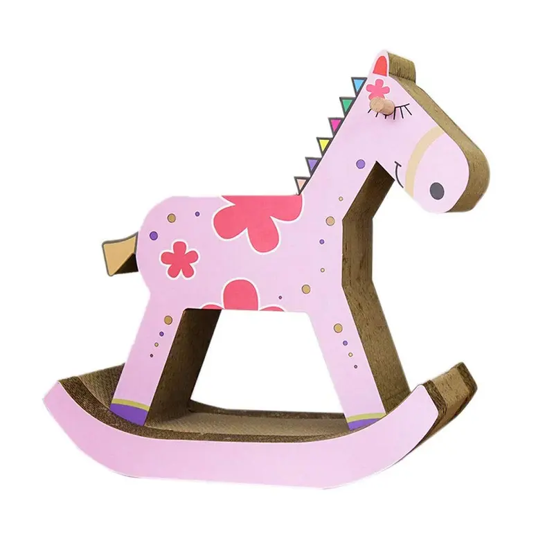 Icle Carton Rascador Caballo/ Rosa