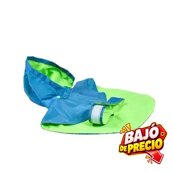Impermeable Azul/ Verde Neón Kanu Pet para Perro
