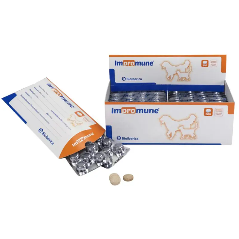 Impromune 200 Comprimidos – Formato Ahorro Inmunoestimulante Perros y Gatos