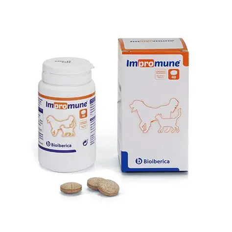 Impromune 40 Comprimidos – Inmunoestimulante Veterinario para Perros y Gatos