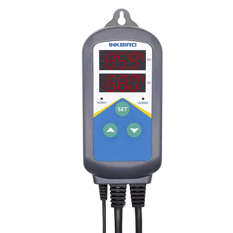 Inkbird ITC-306T - Termostato electrónico precableado con controlador de temperatura y temporizador digital para acuario, germinación de semillas, reptiles, ect, sin control de refrigeración...