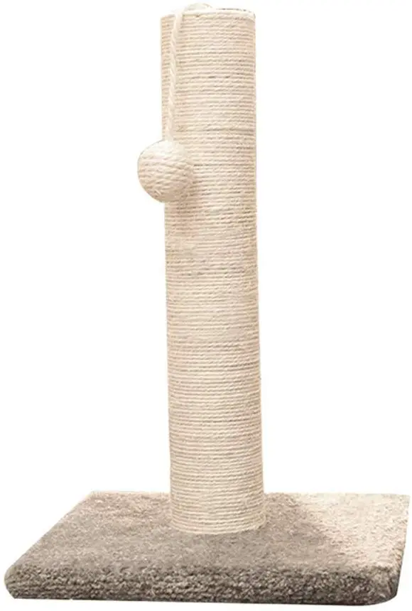 InnoPet poste rascador para gatos con juguetes interactivos para gatos, poste rascador para gatos de sisal, cubierto con felpa suave y suave