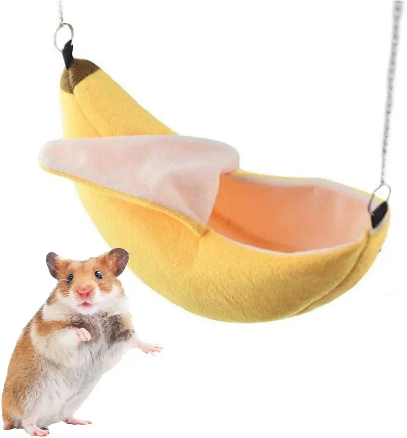 ISMARTEN - Hamster para cama o hamster, diseño de animales pequeños, Banana