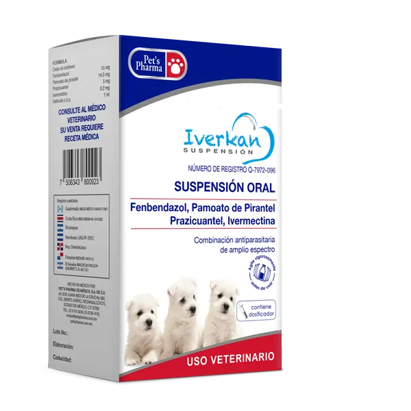 Iverkan Suspensión 20 ml ( Antiparasitario )