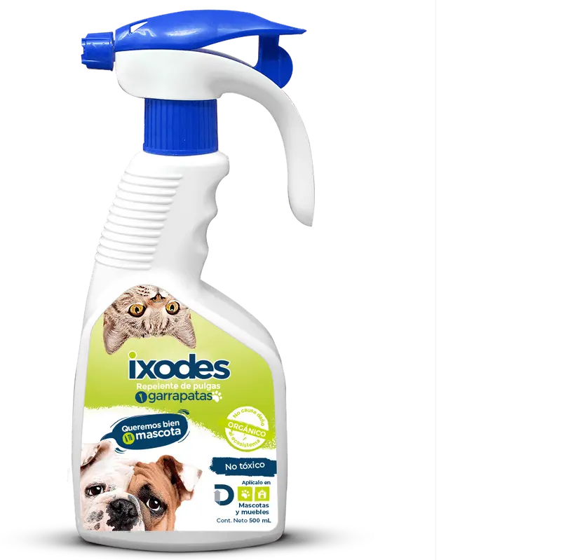 Ixodes Orgánico 500 mL (Repelente de Pulgas y Garrapatas 100% orgánico y natural)