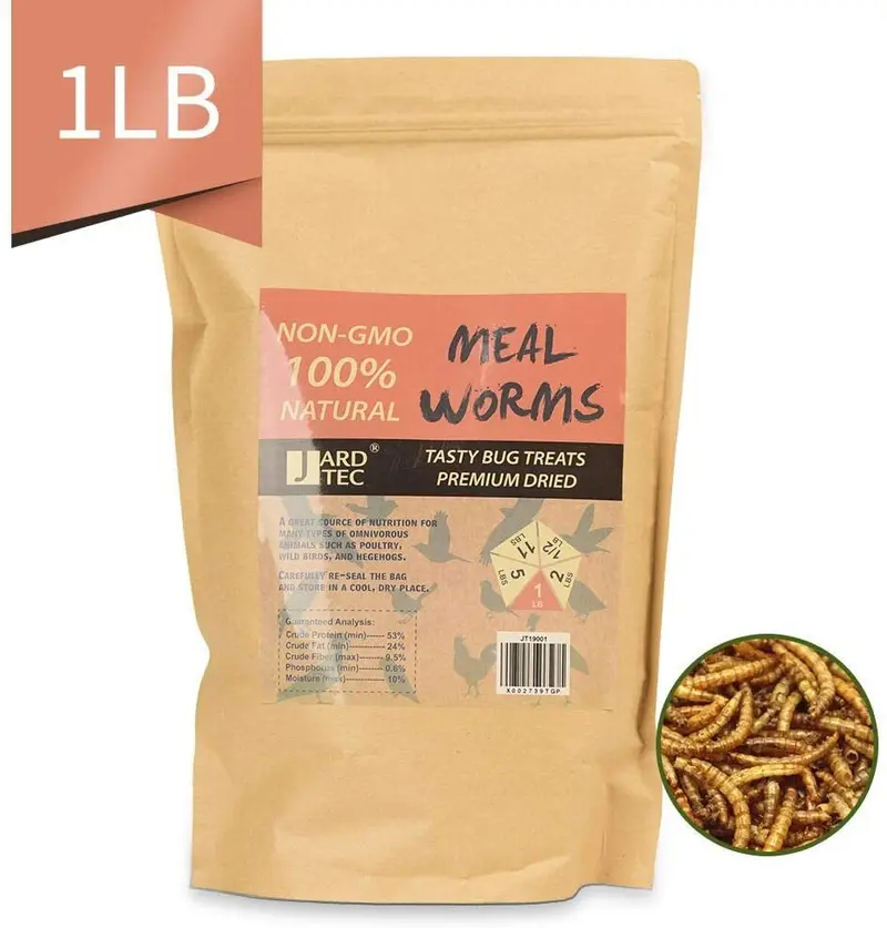 JARDTEC sin OMG para comidas secas – 100 % naturales para pájaros, pollos, erizo, hámster, peces reptiles tortugas