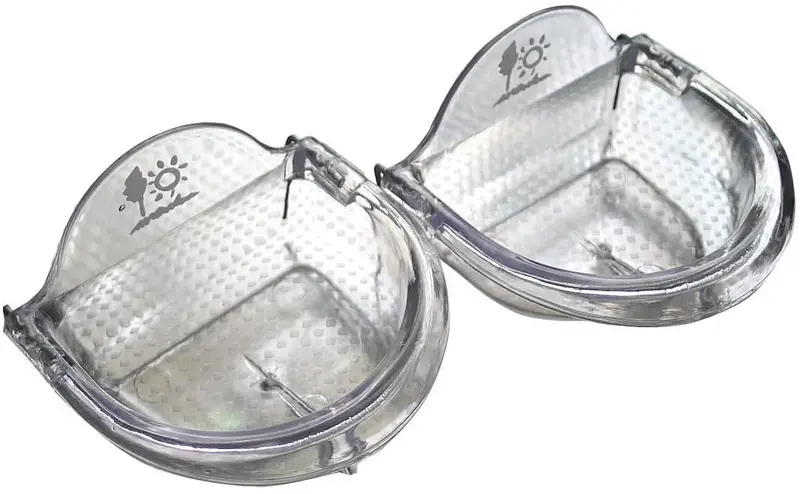 Jaula para Pájaros semillas Comedero Taza Shallow Style Conjunto de 2 para la atención,