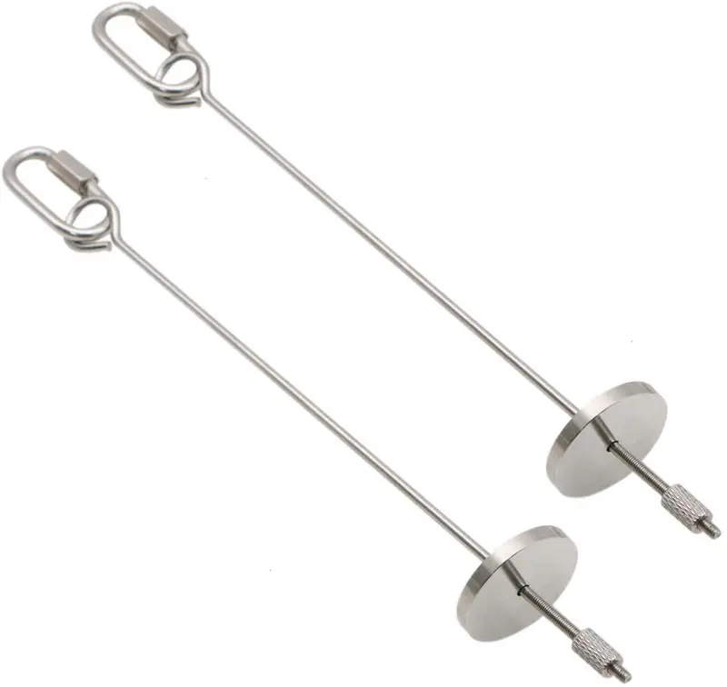 JETEHO - Juego de 2 jaula de conejo para pájaros de loro, para frutas, verduras, utensilios de cocina, juguete de forraje, herramienta de tratamiento de animales
