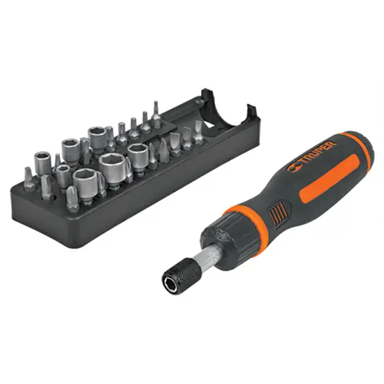 JGO DESTORNILLADORES CARRACA TRUPER 24 PZAS