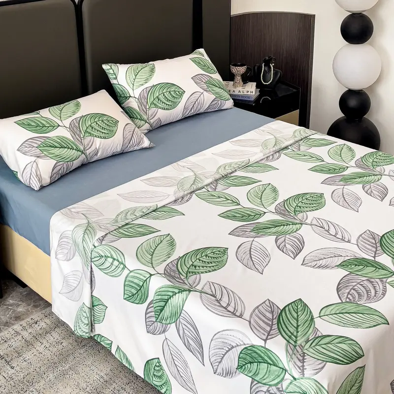 Juego de sábanas con diseño floral – 4 piezas