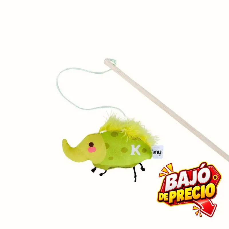 Juguete de Peluche Escarabajo con vara Kanu Pet para Gato