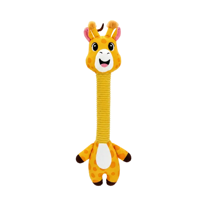 Juguete de Peluche Jirafa con Cuello Crujiente Kanu Pet para Perros