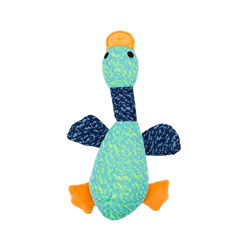 Juguete de Peluche Pato Azul con Sonido Kanu Pet para Perros